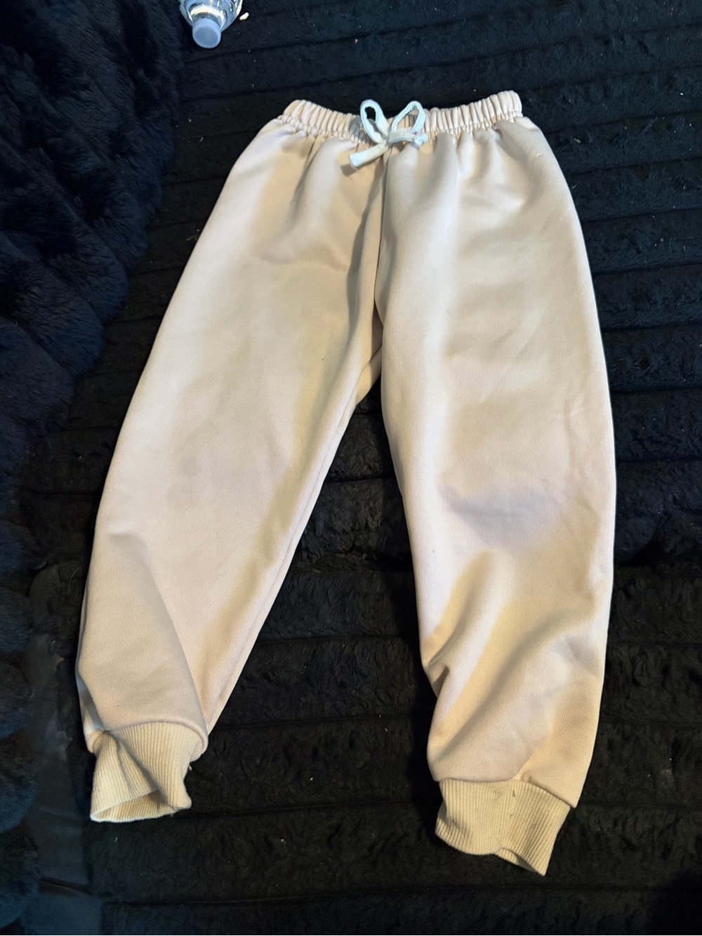 SHEIN Beige Drawstring Jogger Pants for Kids